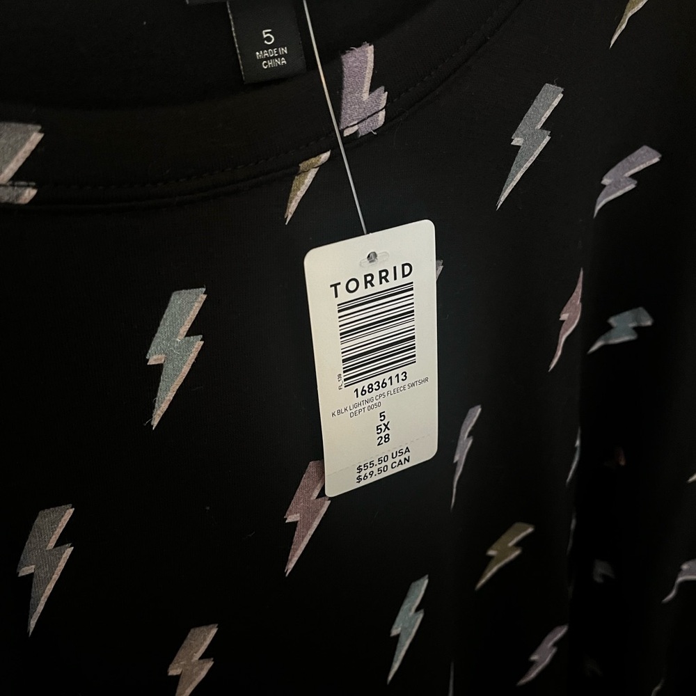 Torrid lightning bolt sweatshirt - Picture 3 of 5